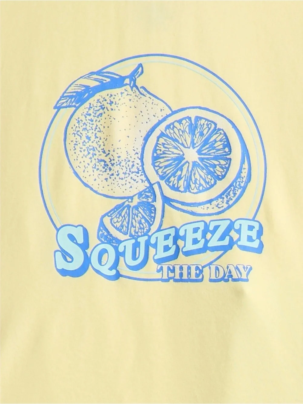 Wondershop Yellow Graphic Short Sleeve Top & Light Blue Lemon Print Pajama Pants